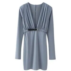 Zara Slate Long Sleeve Dress